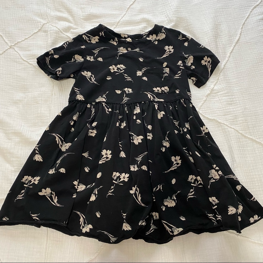 Floral Baggy Dress w/ Pocket